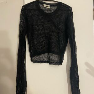 Sheer black sweater from Urban Outfitters 🖤